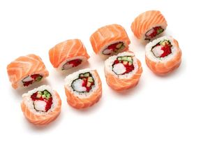 Окане лосось креветка 8 шт