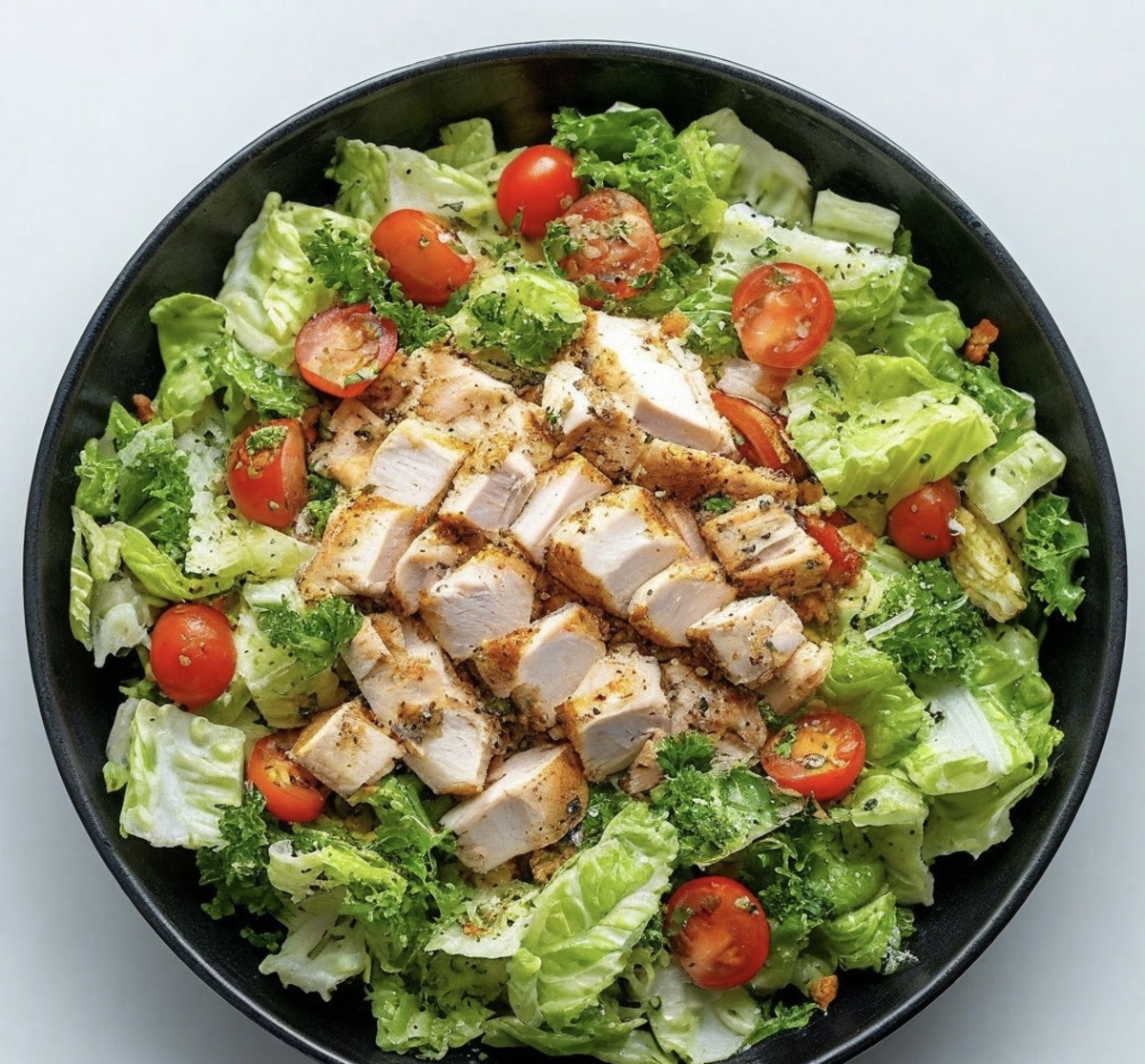 Салат Цезарь с копченной грудкой