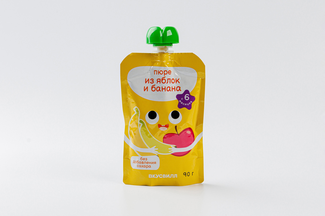 Пюре из яблок и банана, 90 г