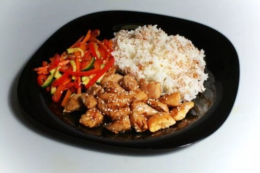 Курочка терияки с рисом