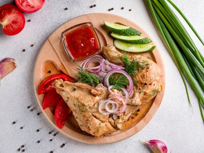 Курочка жареная