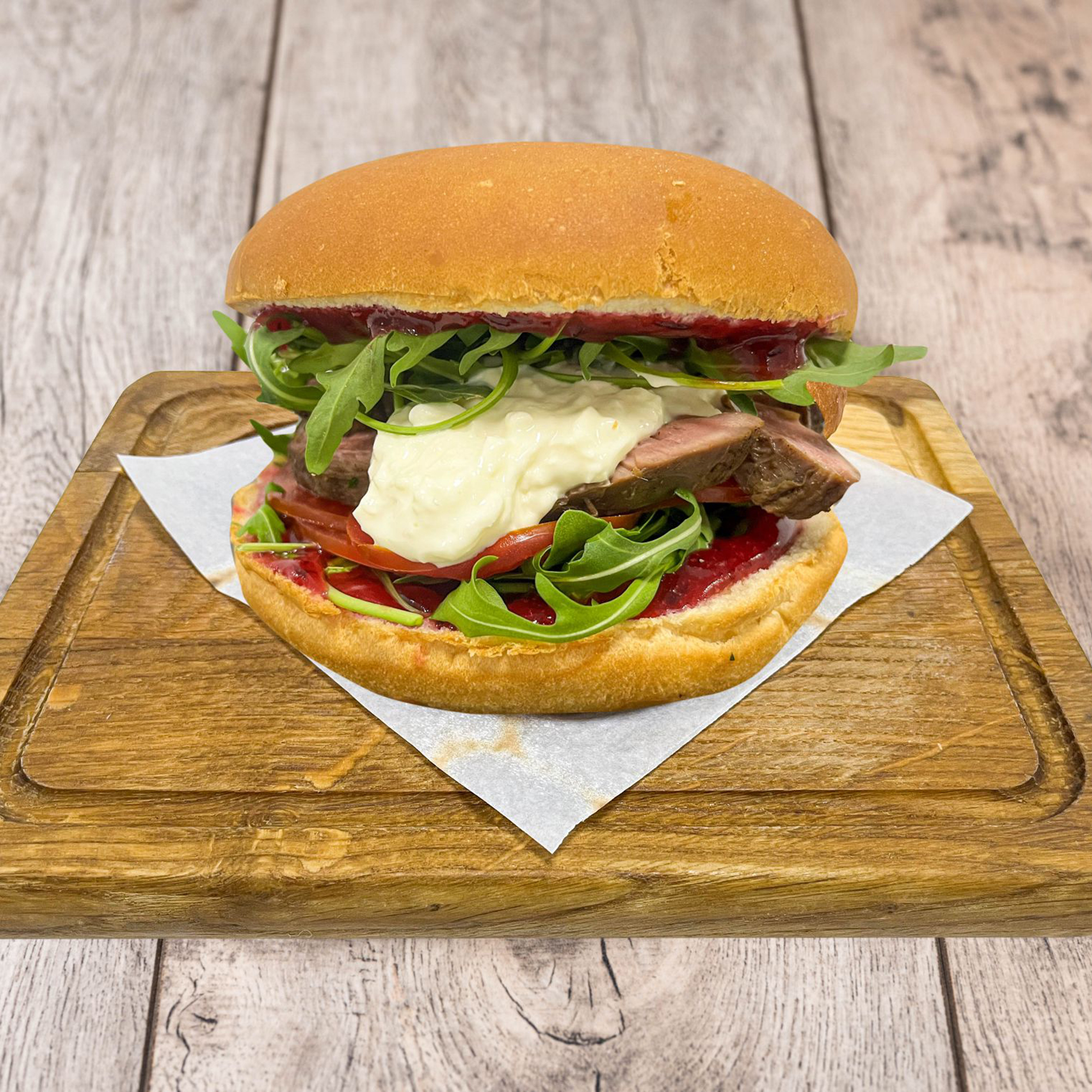 Бургер с ростбифом