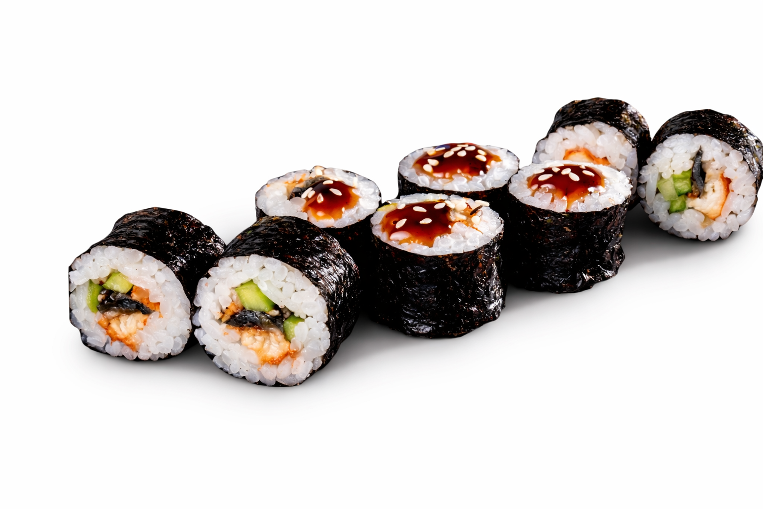 Лайт ролл с угрем и огурцом 8 шт