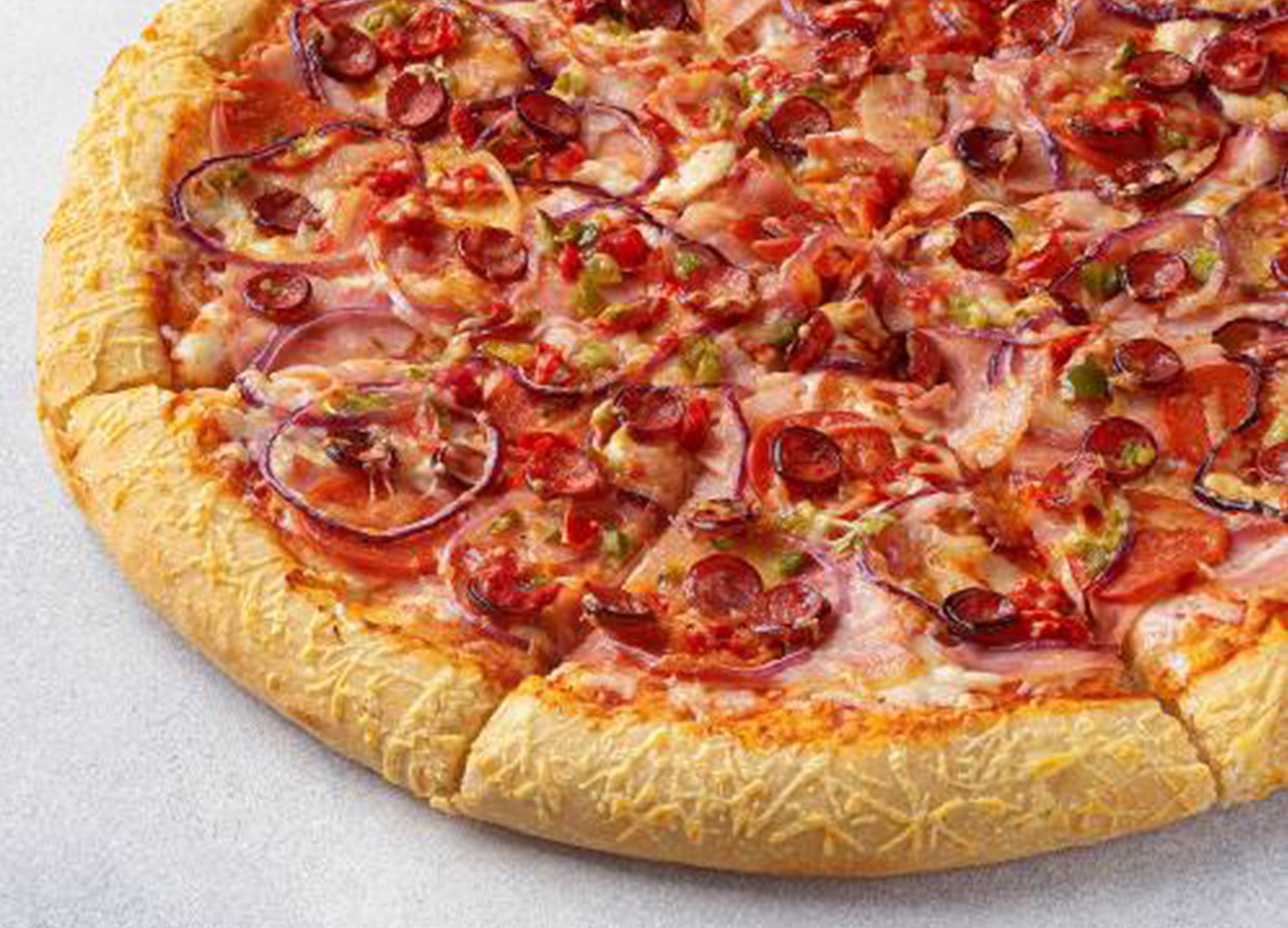 Пицца Сакура 40 см на толстом с сыром