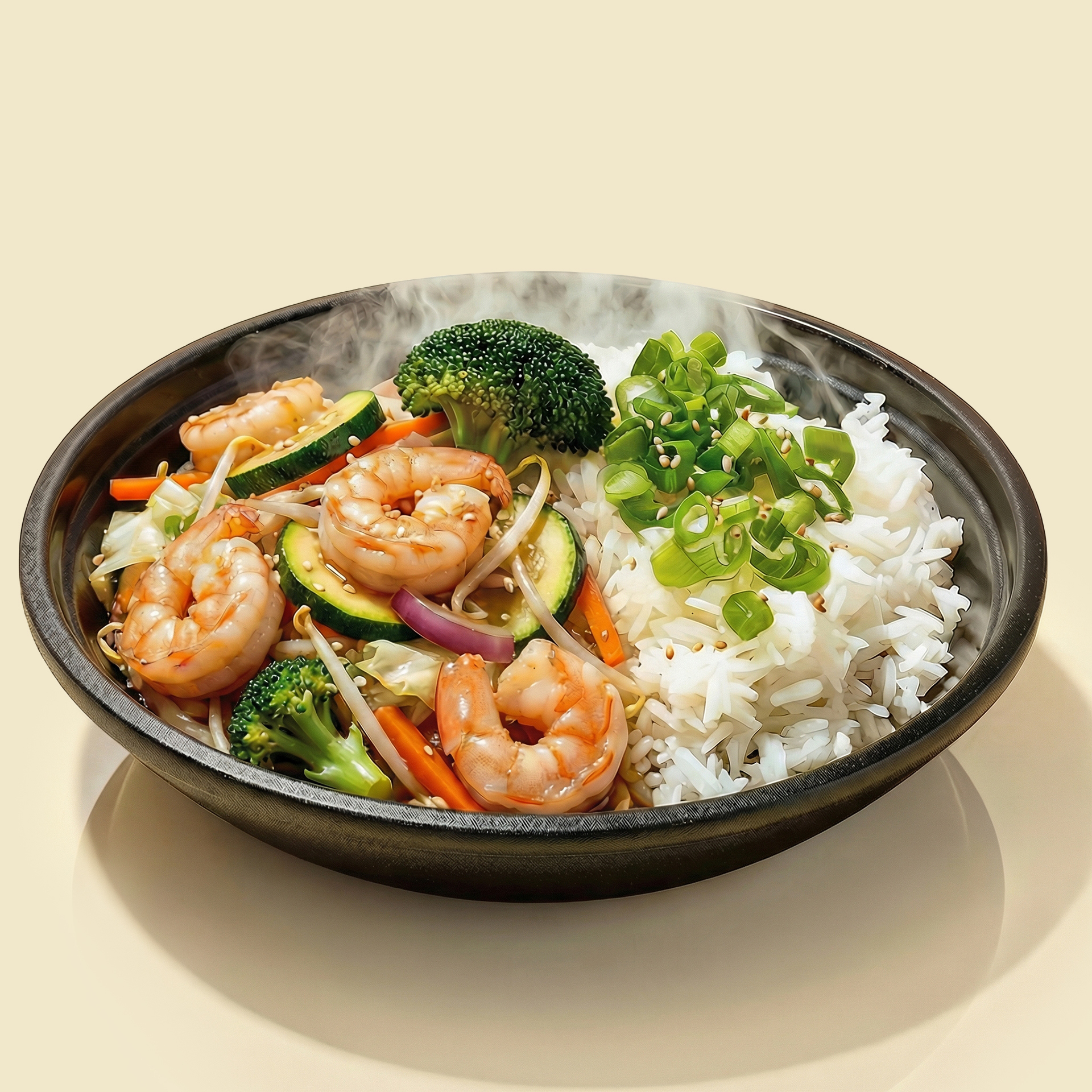 Рис жасмин паровой креветки