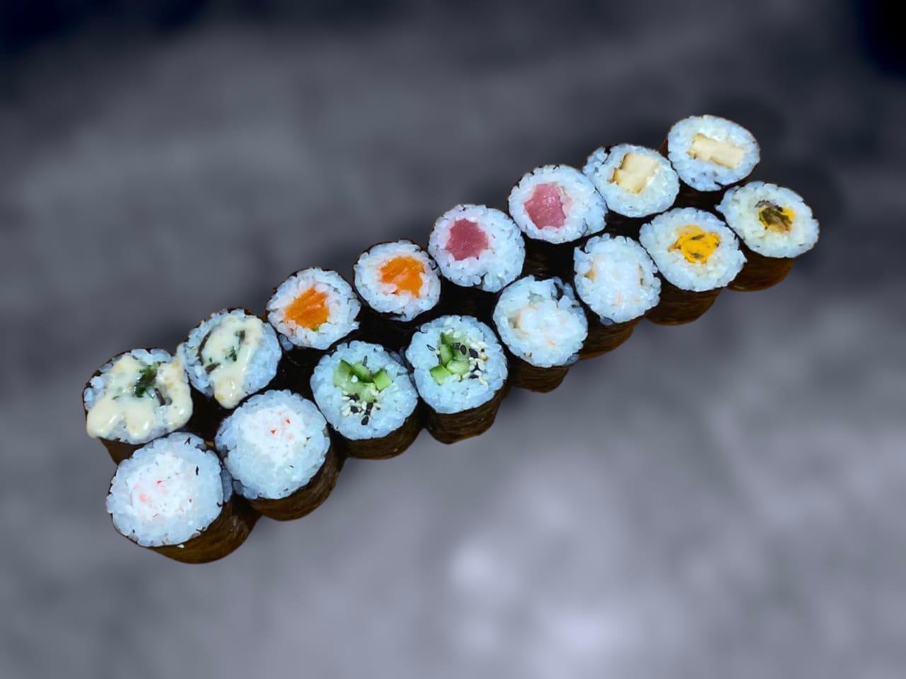 Мини-ролл с  креветкой