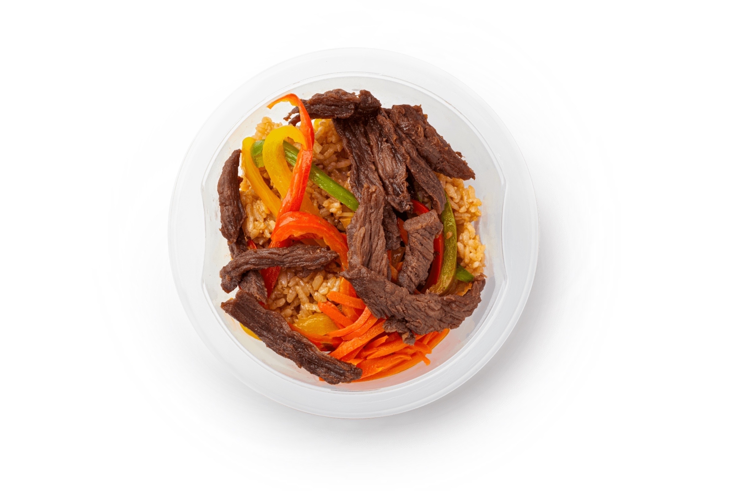 Рис с говядиной и овощами охлажденный