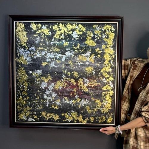 Картина текстурная «black gold»