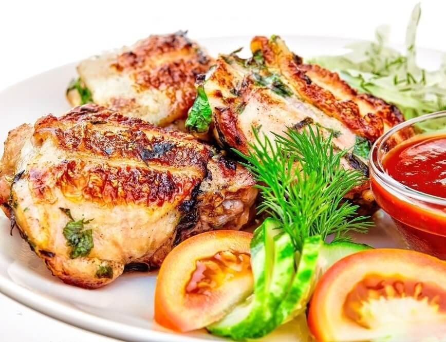 Шашлык из бедра куриного