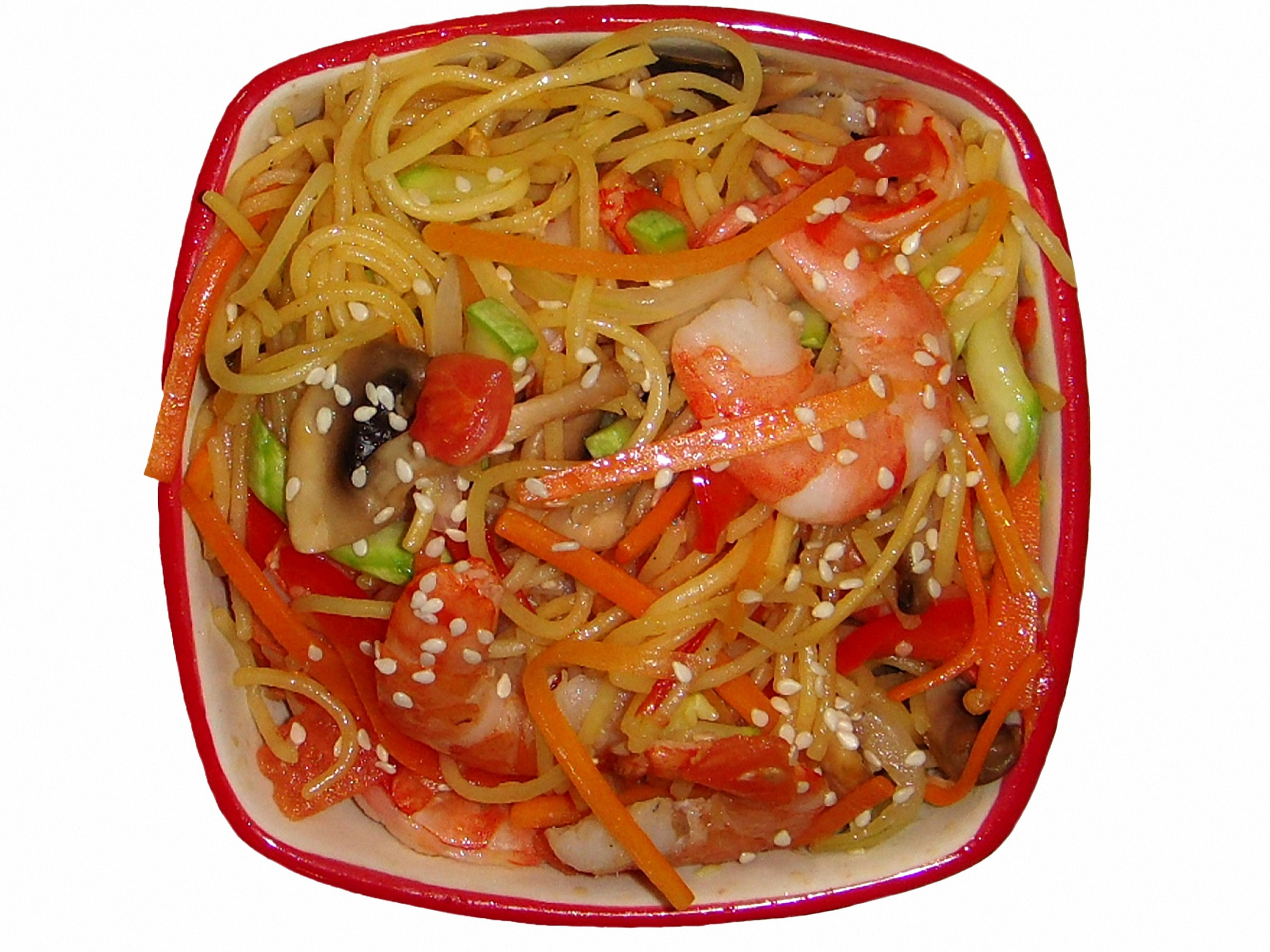 Сомен с креветкой