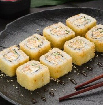 Сливочная креветка темпура