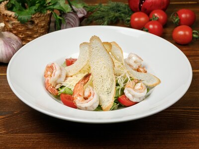 Цезарь с креветками