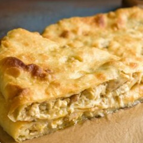 Осетинский пирог С курицей и грибами