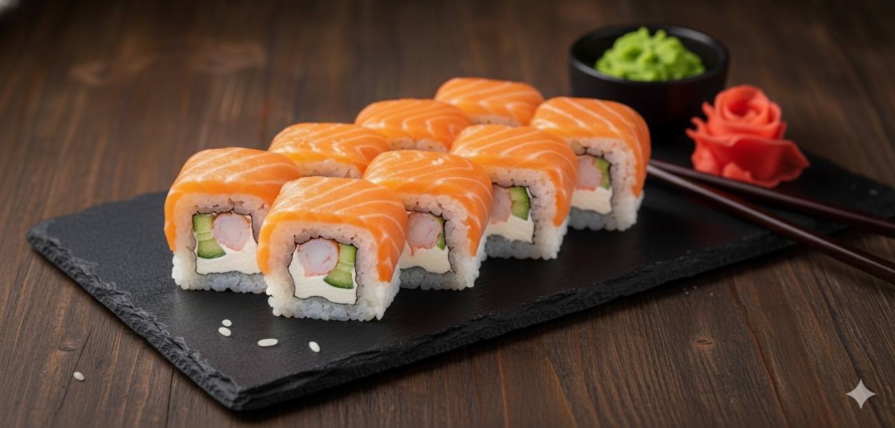 Ролл "Филадельфия с креветкой"