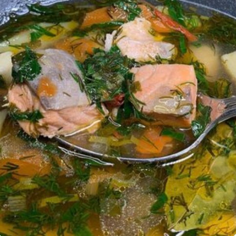 Уха из семги