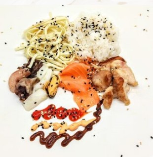 Рис с морепродуктами