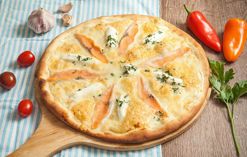 Пицца аль сальмоне 28 см