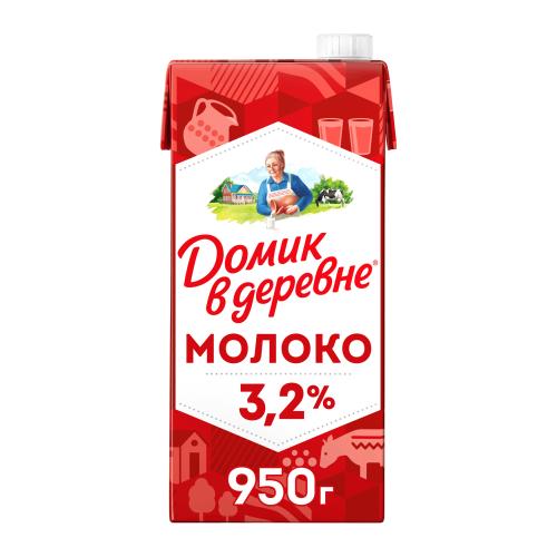 Молоко стерилизованное Домик в деревне 3.2% 950г