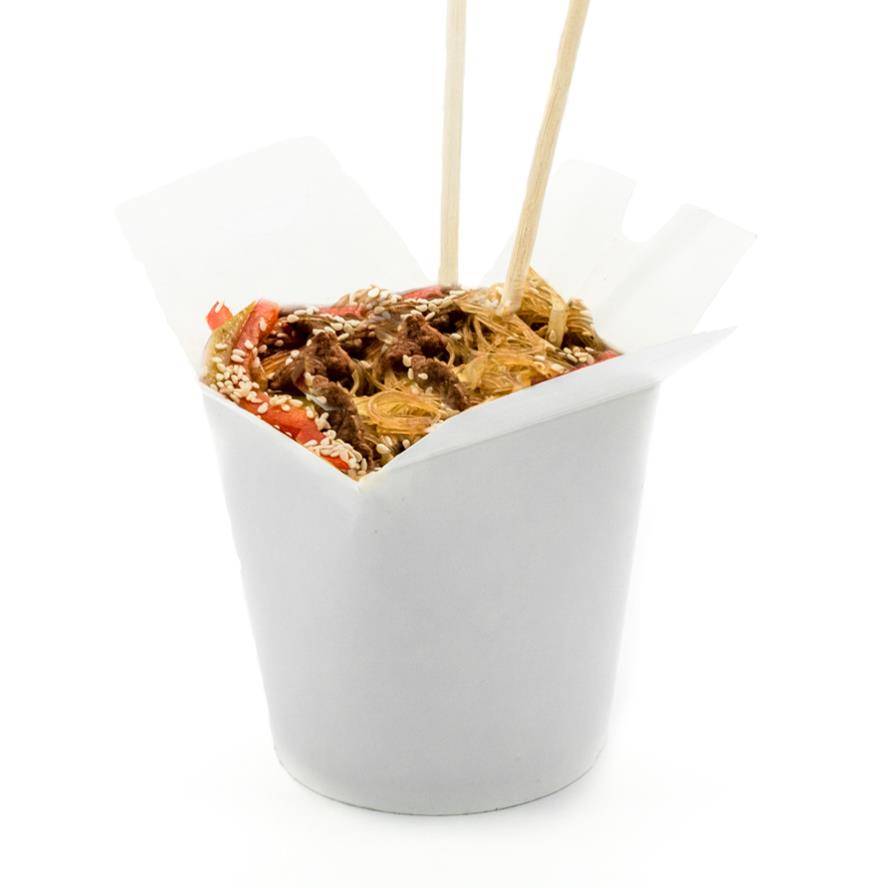 Вок с фунчозой и говядиной