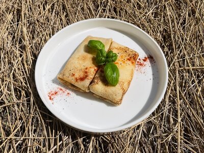 Блинчики с ветчиной и сыром 