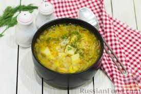 Щи С гренками