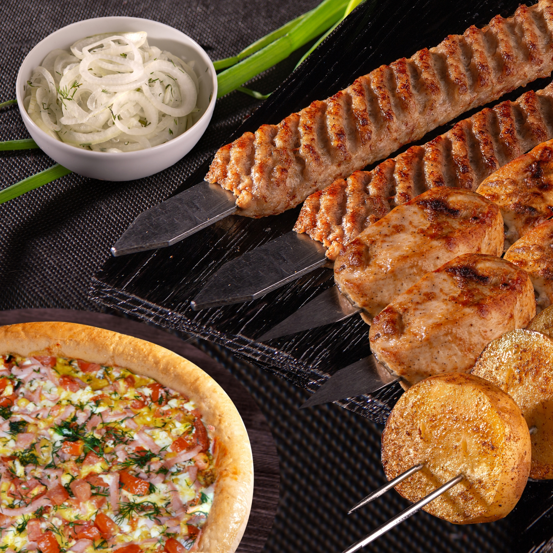 Шашлычный набор с пирогом