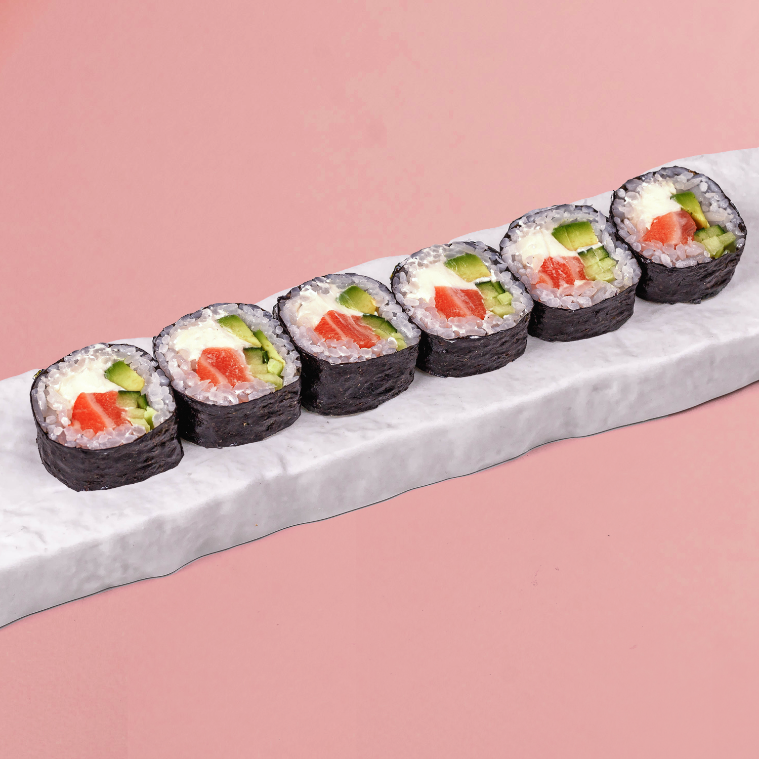 Маки ролл Филадельфия с лососем