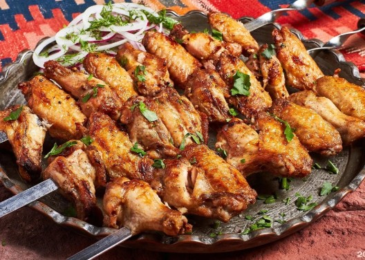 Шашлык из куриных крылышек цена за кг