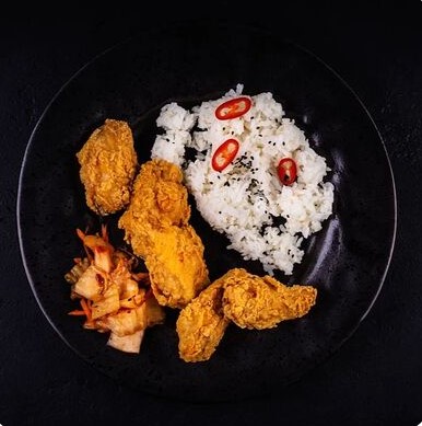 Комбо Крылья и рис