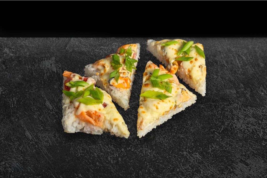 Суши-пицца с морепродуктами 260гр