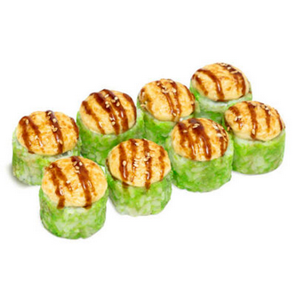 Запеченный сырный с крабом