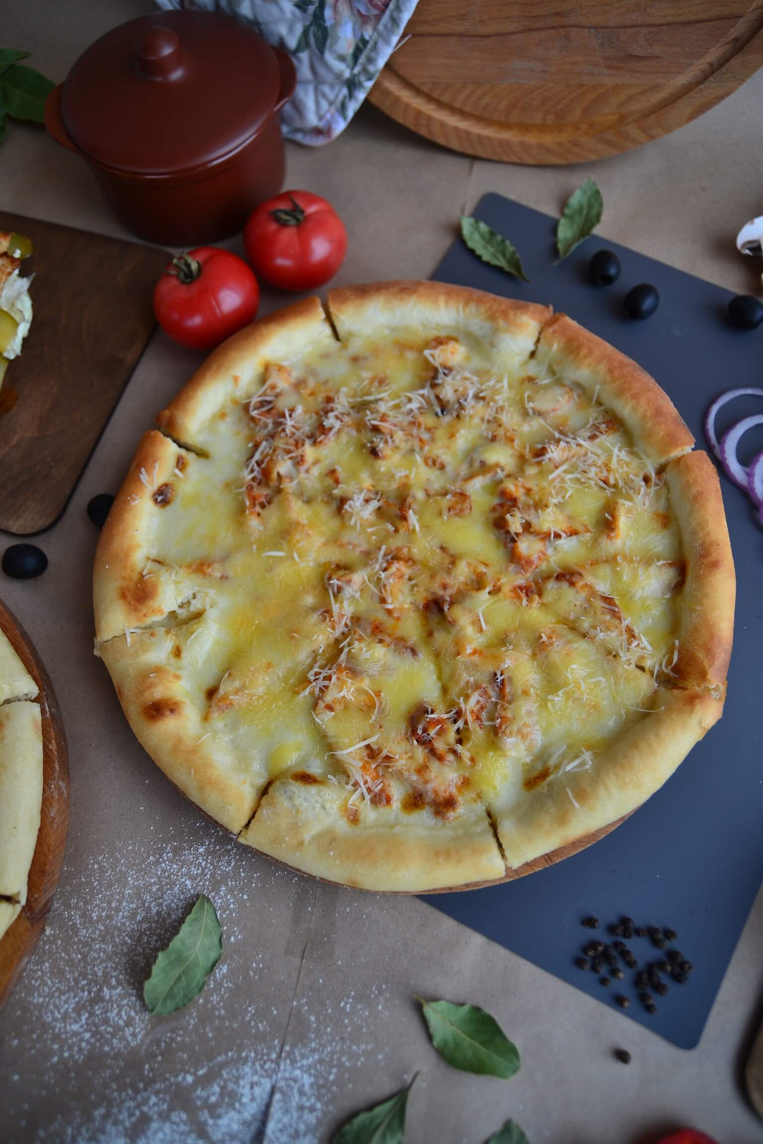 Пицца сырная