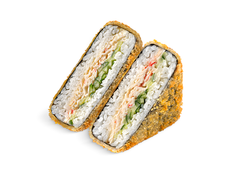 Онигири с крабом темпура