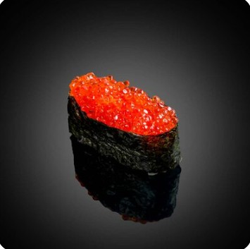 Гункан с красной икрой