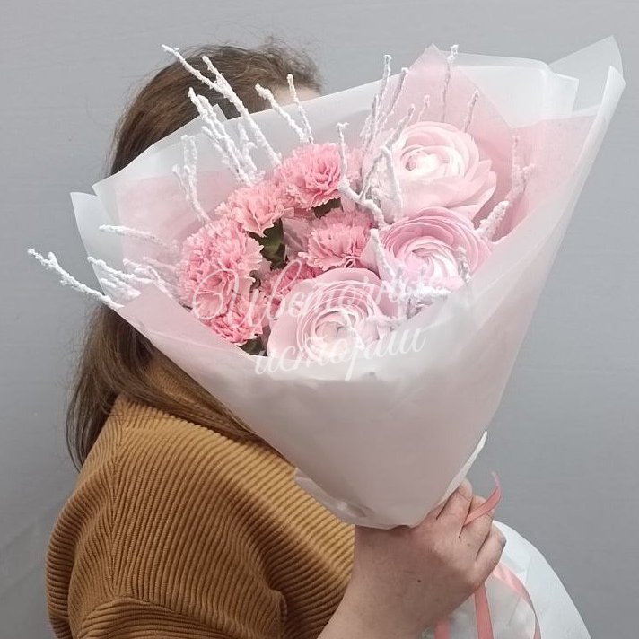 Букет из Ранункулюса - Нежное очарование