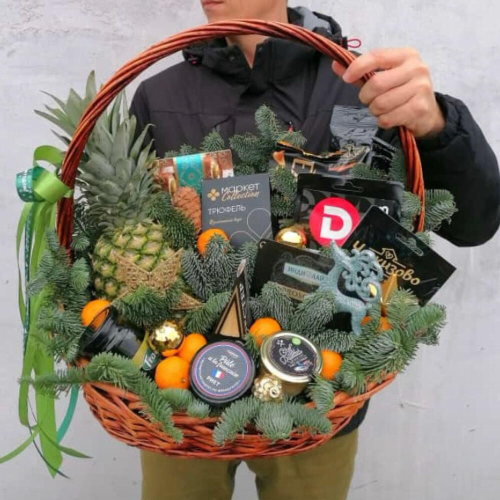 Съедобная корзина большая подарок