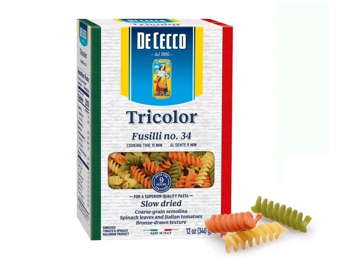 Паста De Cecco №34 Фузилли Триколоре