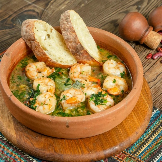 Креветки в сливочном масле