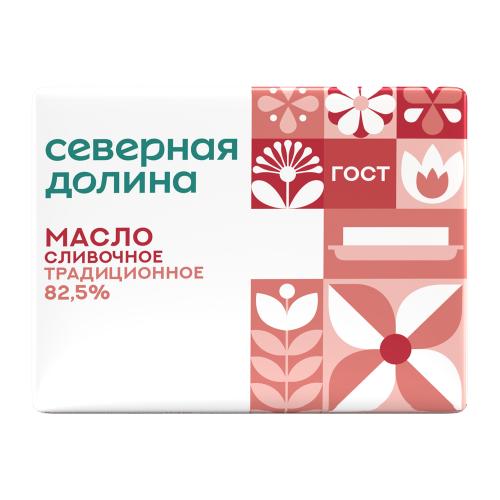 Масло сливочное Северная Долина Традиционное 82.5% 180г