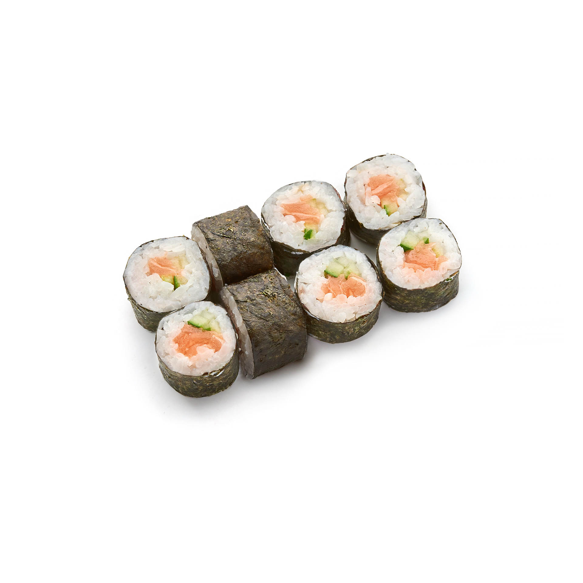 Маки с лососем и огурцом