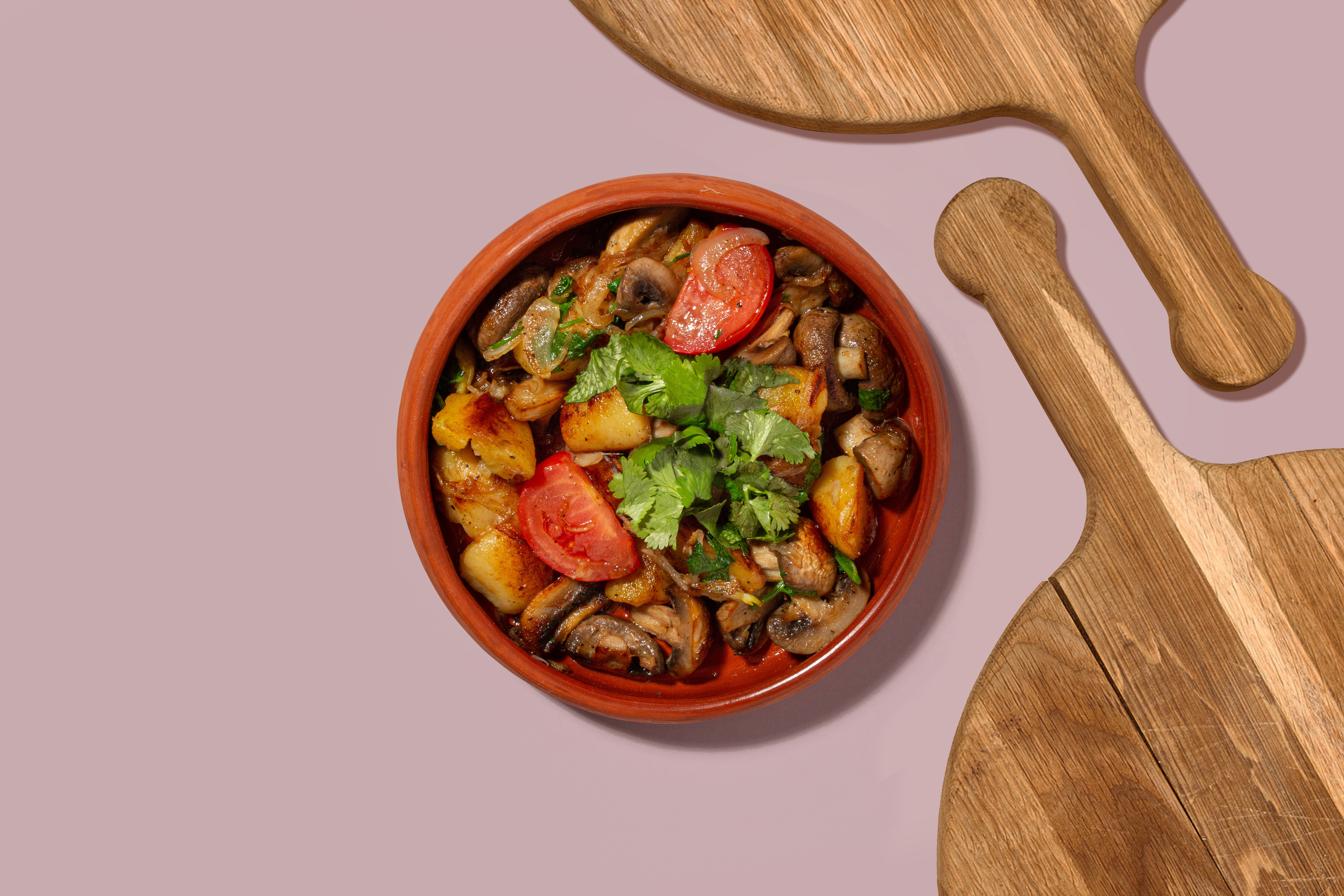 Оджахури с грибами