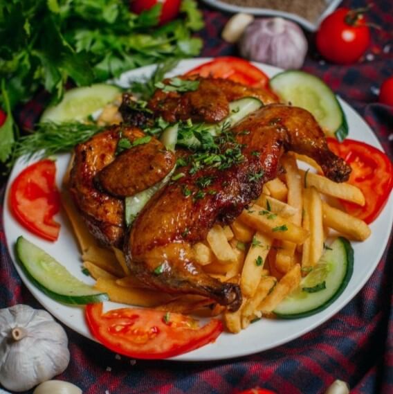 Цыплёнок с картофелем фри