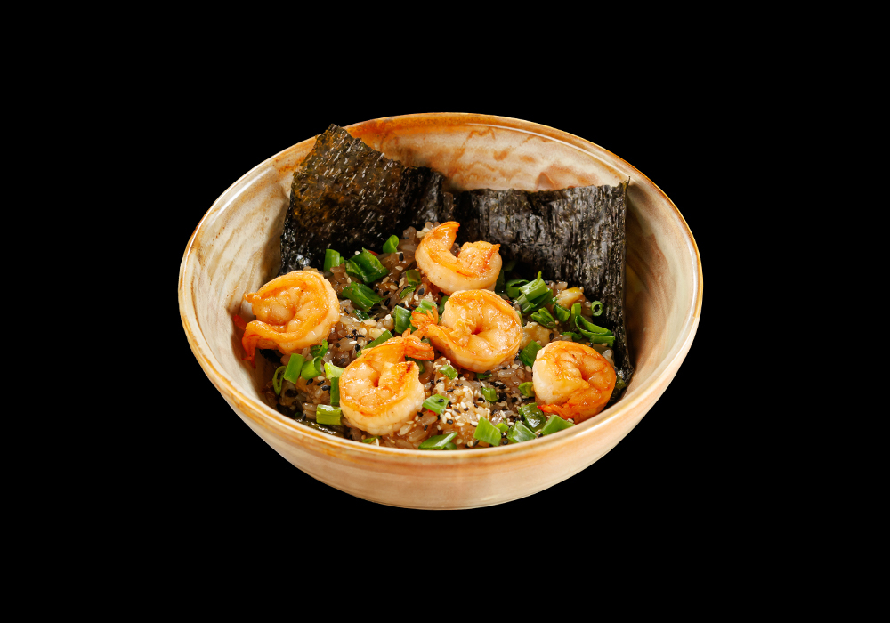 Тяхан с креветками