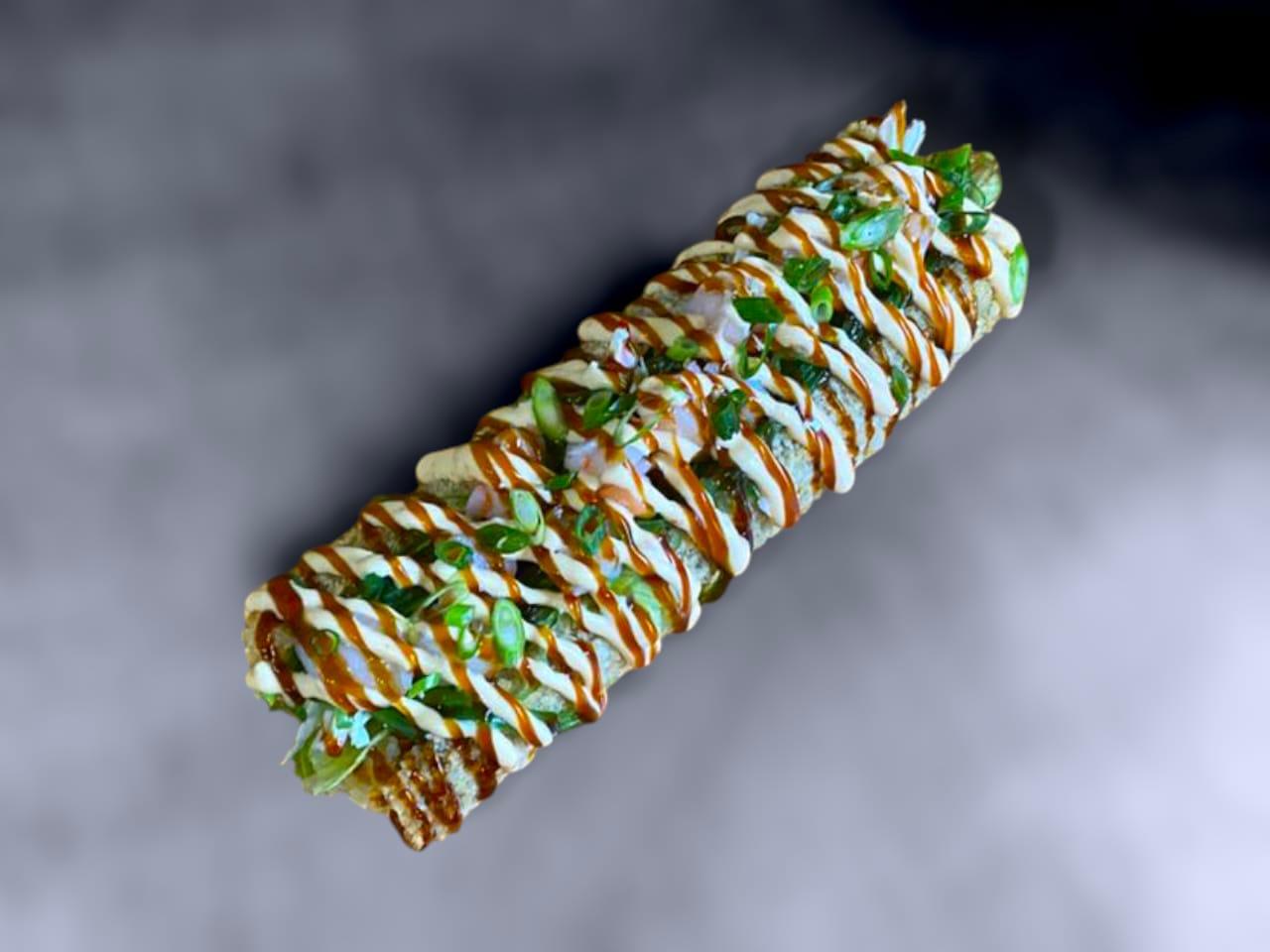 Японский хот дог с креветкой