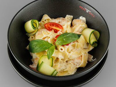 Паста с креветками