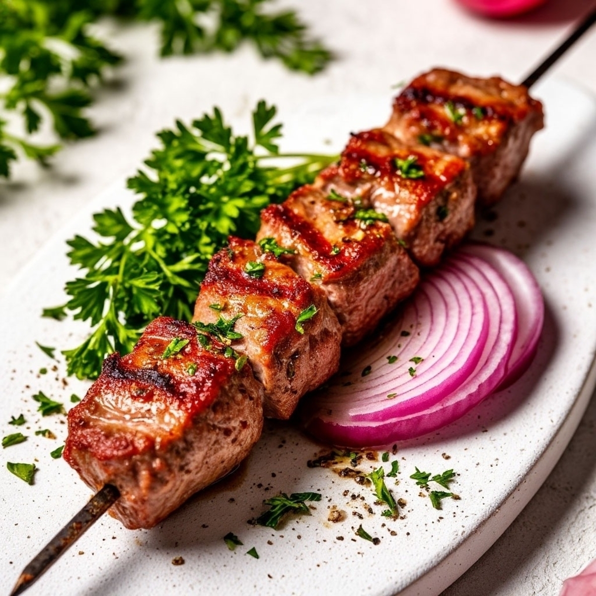 Шашлык из свиной мякоти 100/15/20 гр.