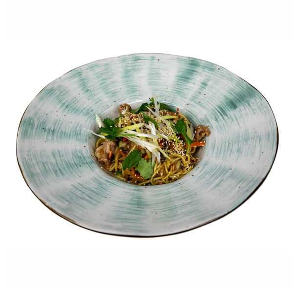 Лапша яичная со свининой в соусе WOK