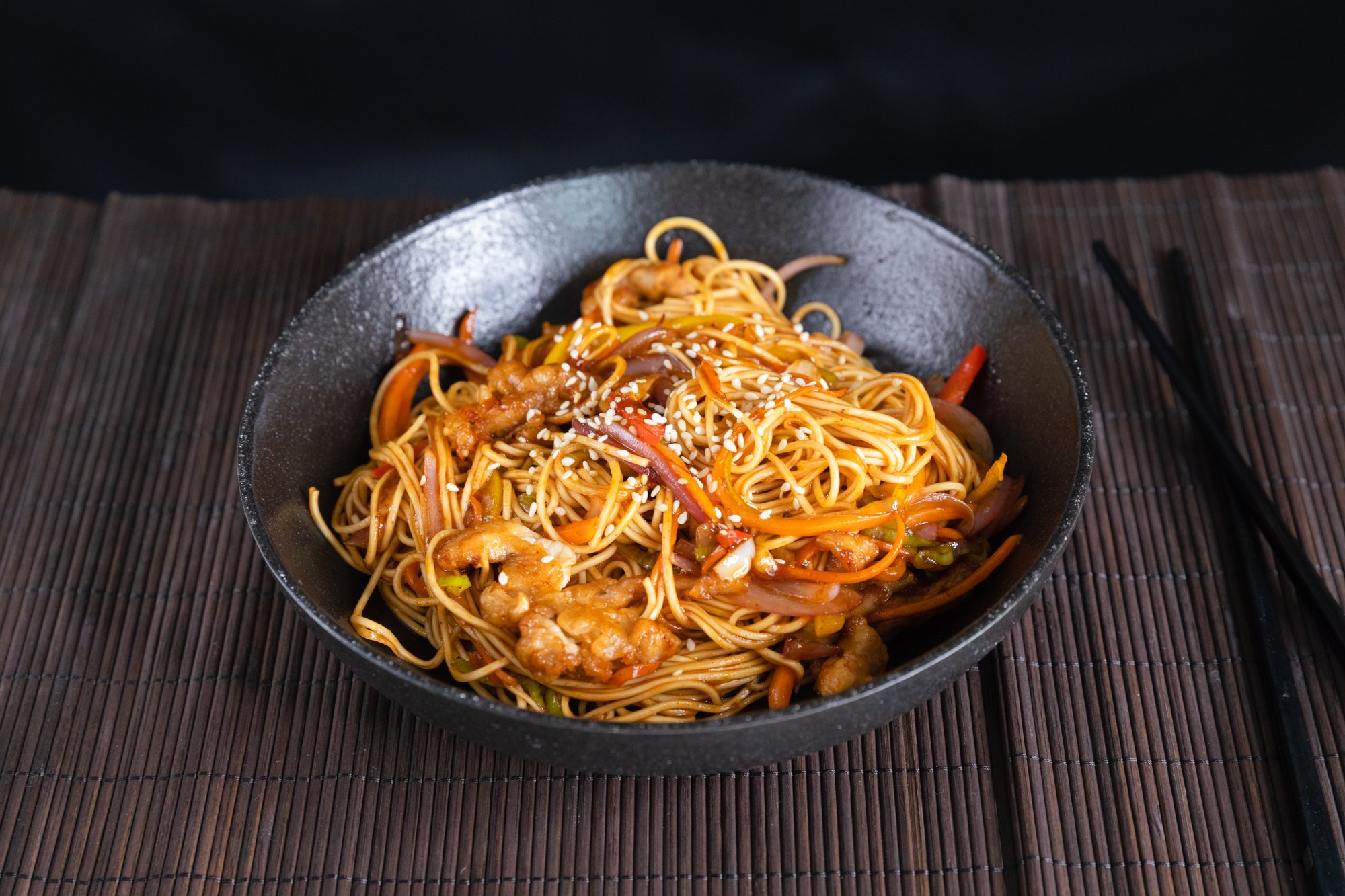 Чоу Мейн с перечной свининой