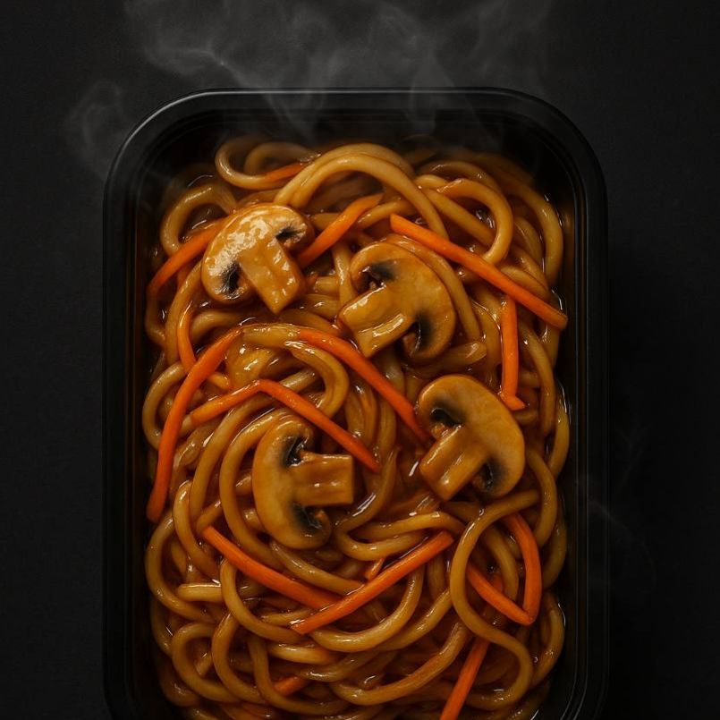 Wok с овощами в соусе терияки