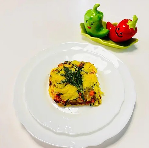Запеканка картоф. с овощами пост.